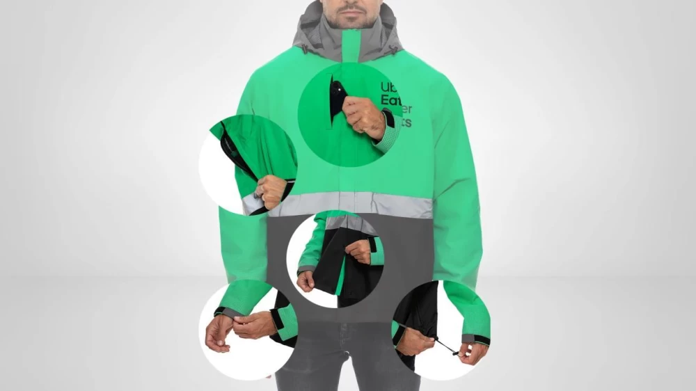 Uber Eats 3-in-1 takki